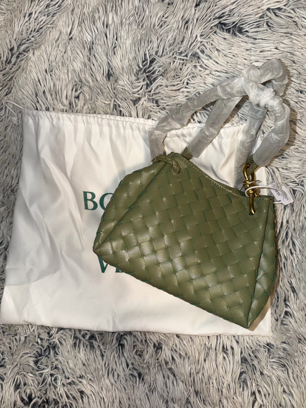 Olive Parachute Bag Crossbody